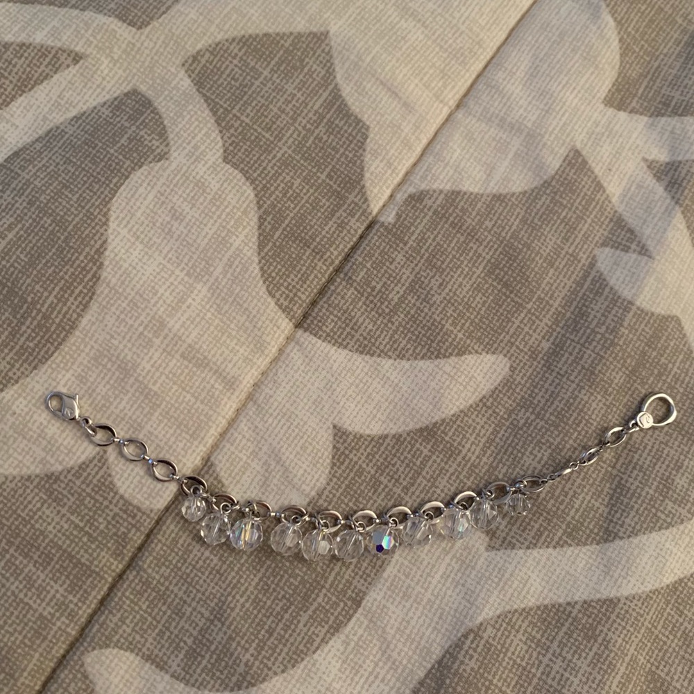 Swarovski crystal iridescent bead bracelet